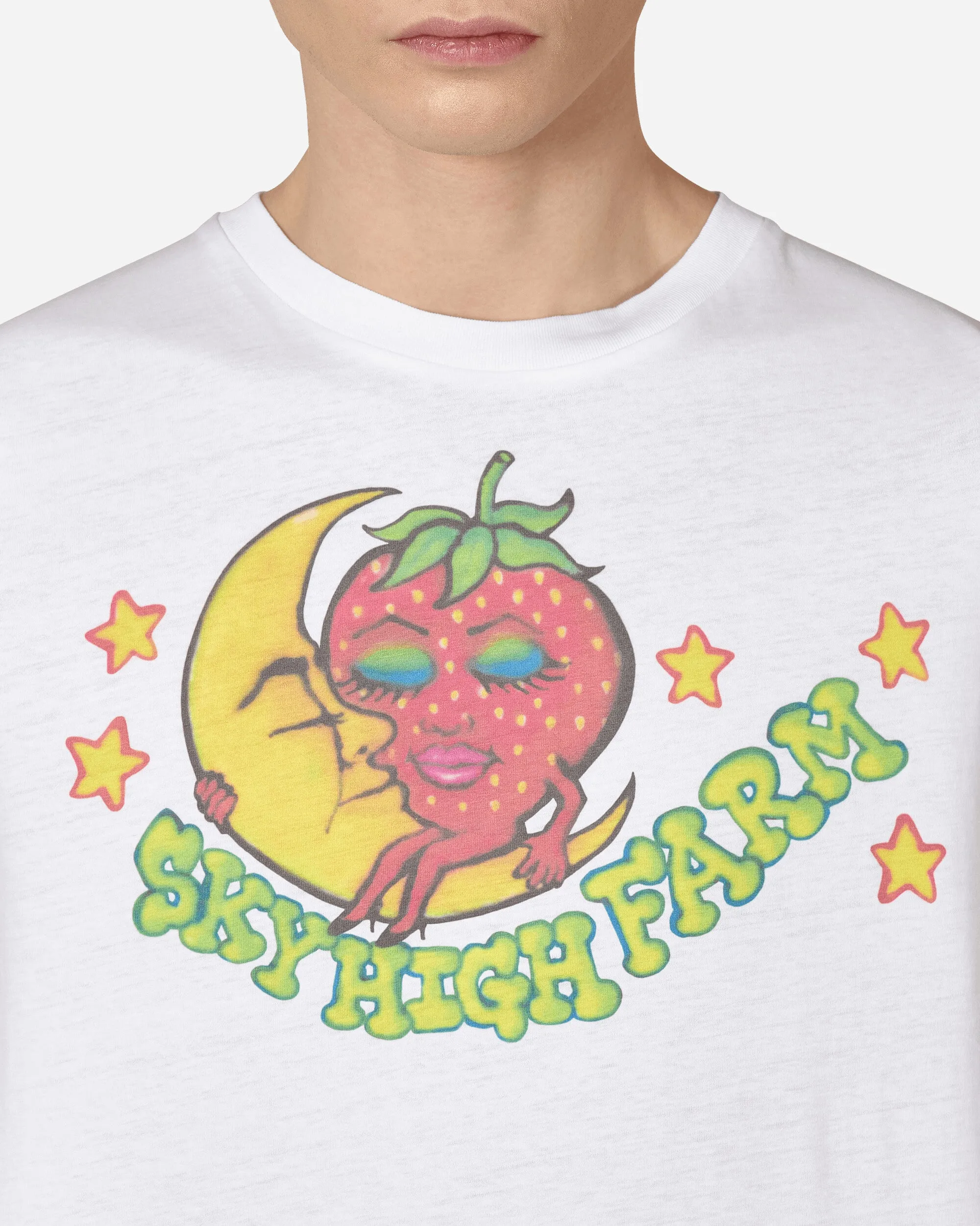 Bedrucktes T-Shirt Weiß