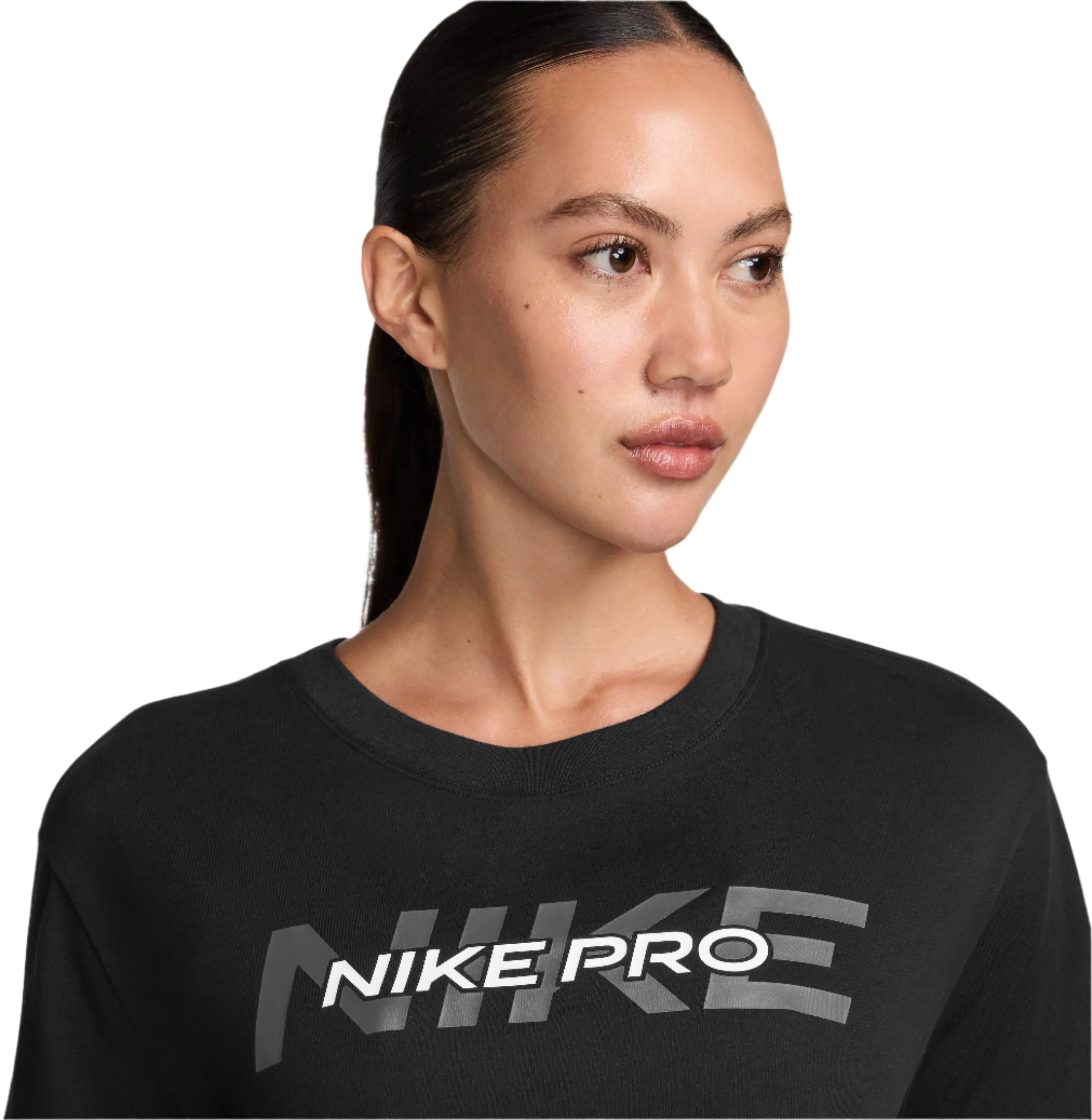 Pro Damen Kurzarm-Crop-T-Shirt