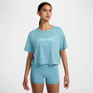 Pro Damen Kurzarm-Crop-T-Shirt