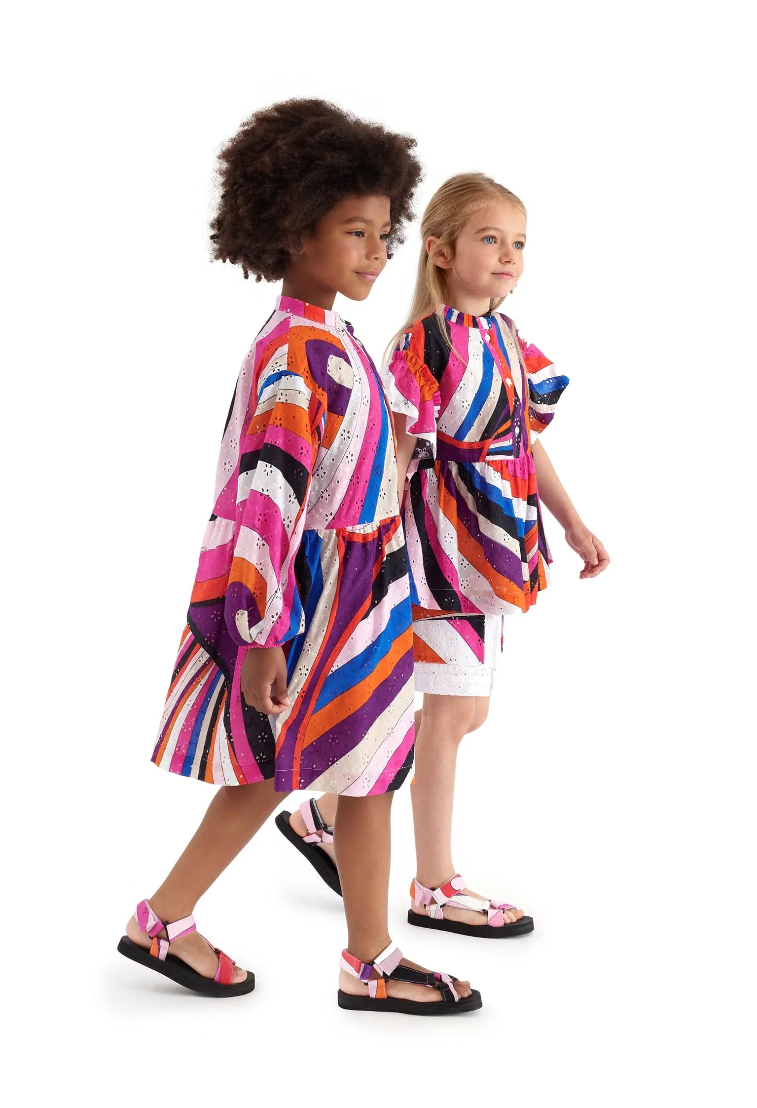 Pucci Girls Iride Gewebtes Kleid in Mehrfarben