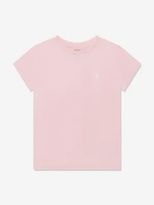 Ralph Lauren Mädchen Logo T-Shirt in Rosa