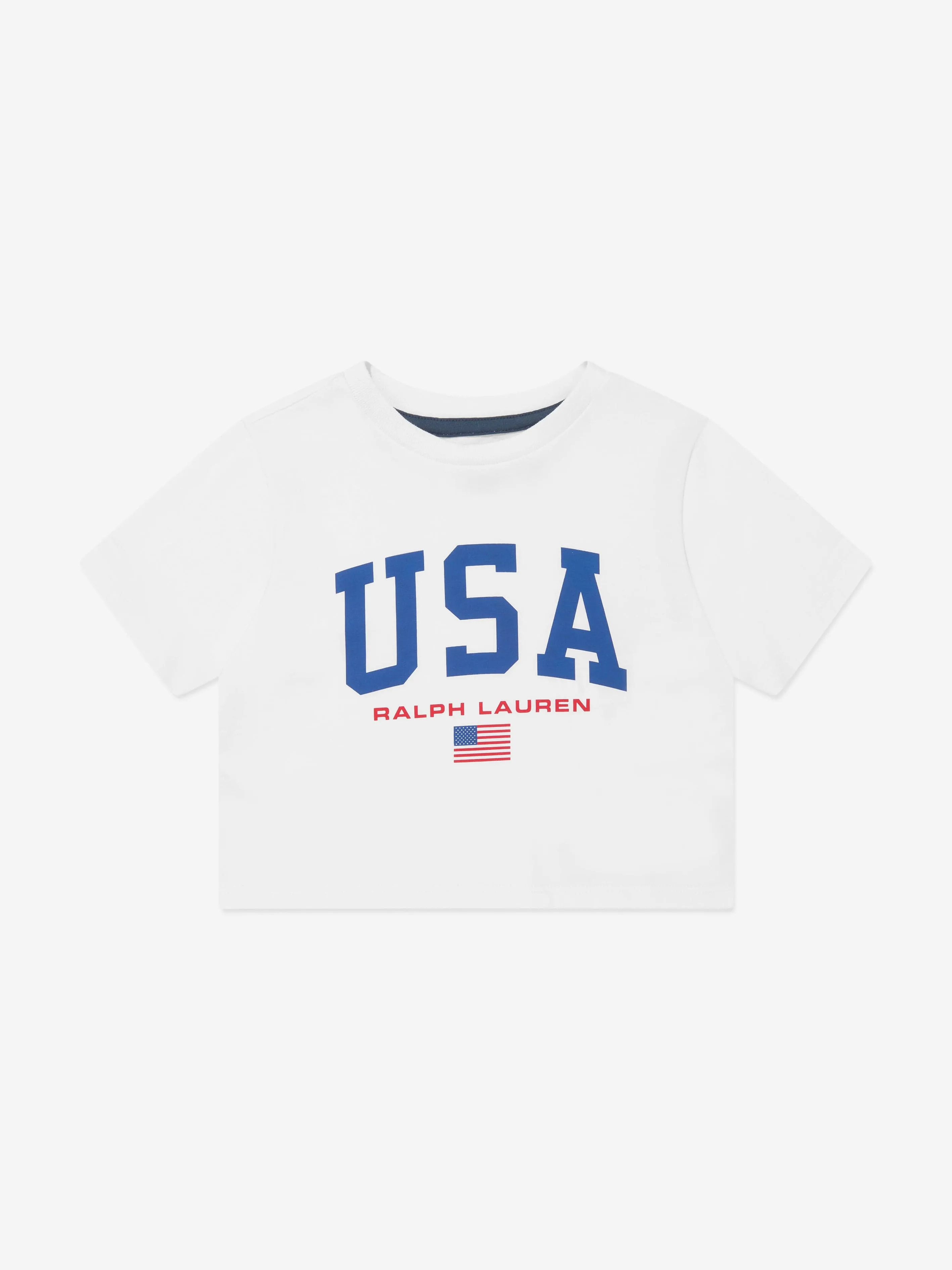 Ralph Lauren Mädchen USA T-Shirt in Weiß