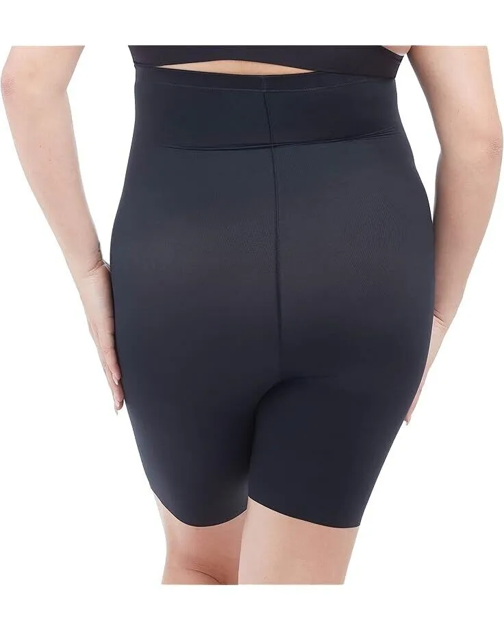 Red Hot By Spanx Formwäsche Damen Größe L Schwarz Dehnbarer Hochtaillierter Mid-Thight ERK890
