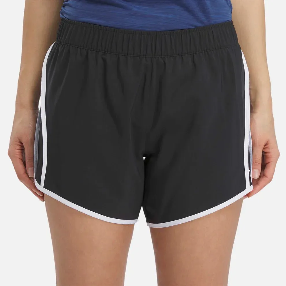 REEBOK DAMEN ID TRAIN GEWEBTE SCHWARZE SHORTS