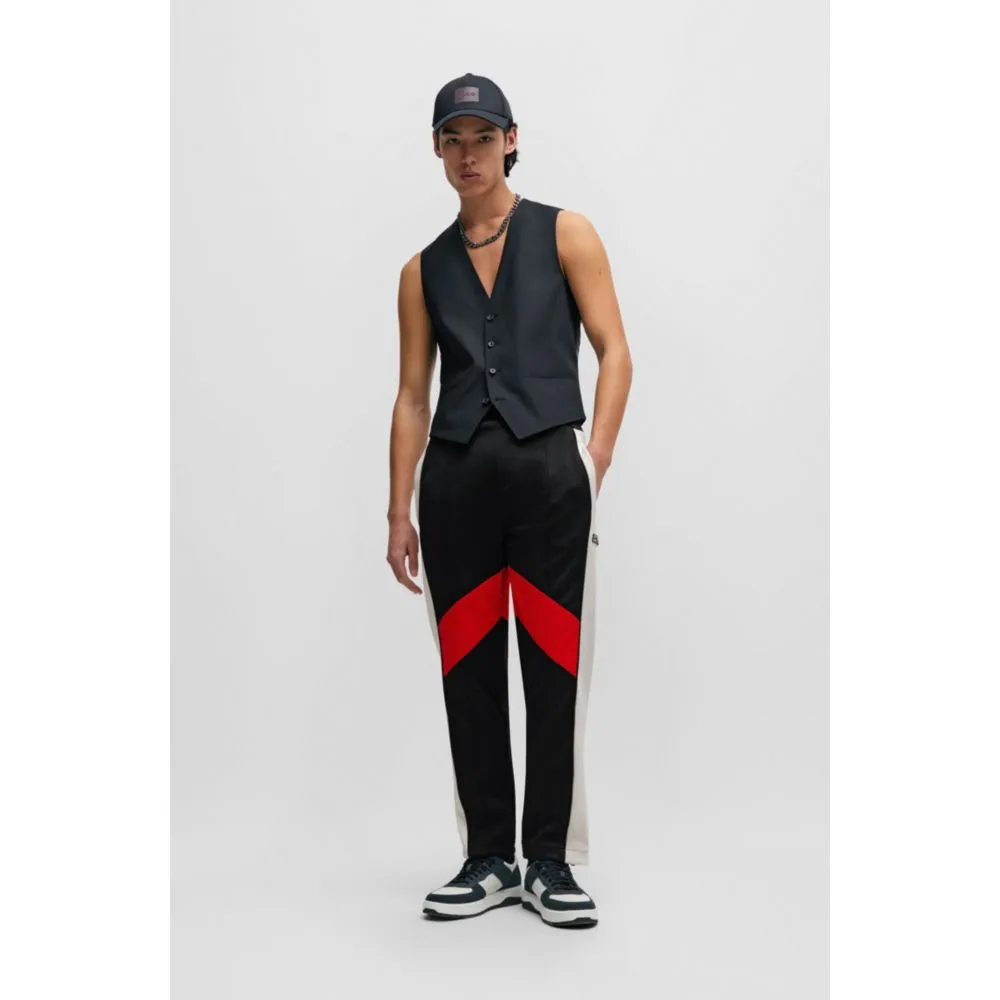 Bequeme Jogginghose mit Farbblock-Design