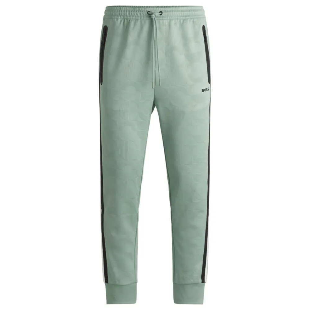 Bequeme Jogginghose mit Jacquard-gestrickten Kreismustern