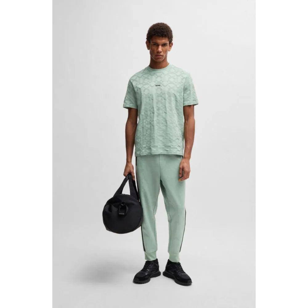 Bequeme Jogginghose mit Jacquard-gestrickten Kreismustern