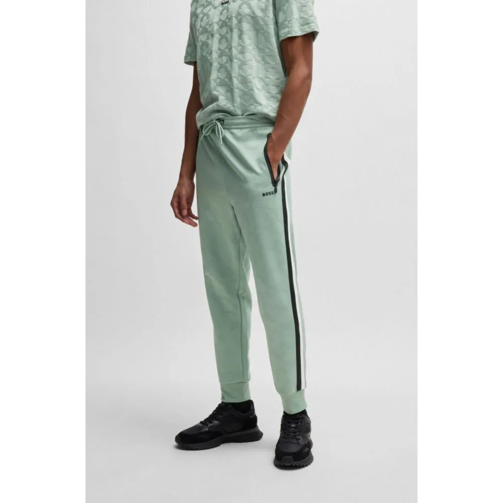 Bequeme Jogginghose mit Jacquard-gestrickten Kreismustern