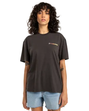 Retro Surfin T-Shirt in Off-Schwarz