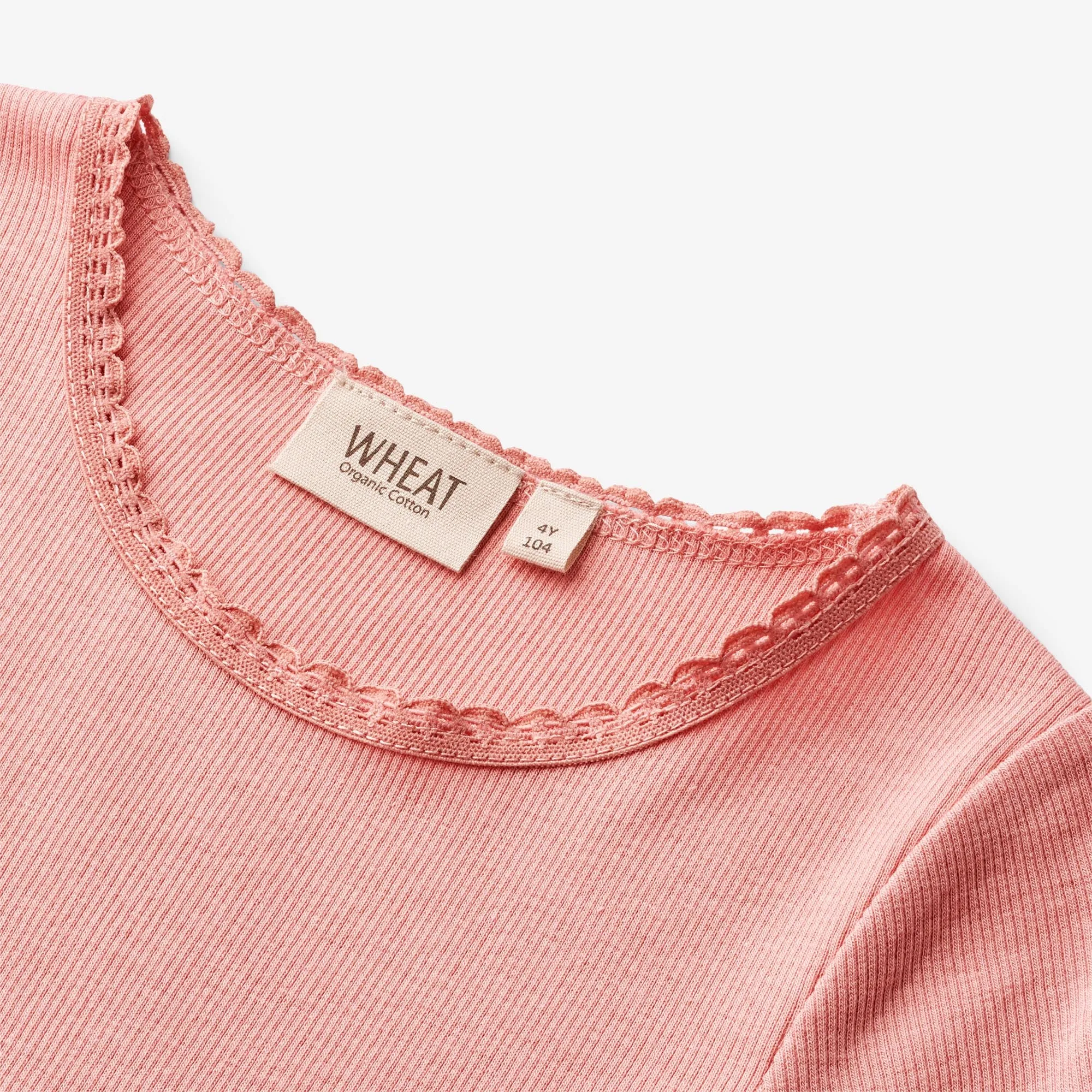 Rippen-T-Shirt S/S Katie - Rosette