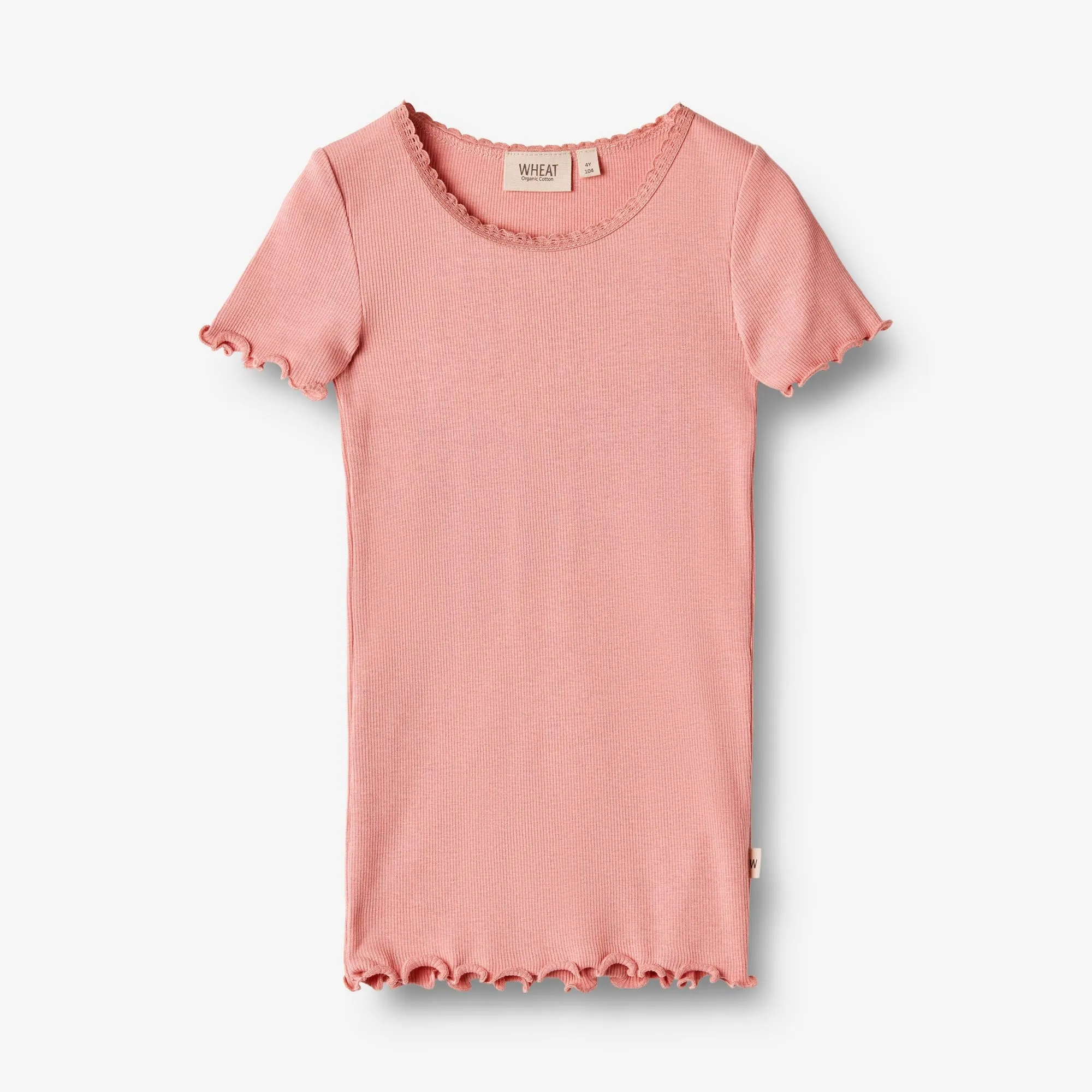 Rippen-T-Shirt S/S Katie - Rosette