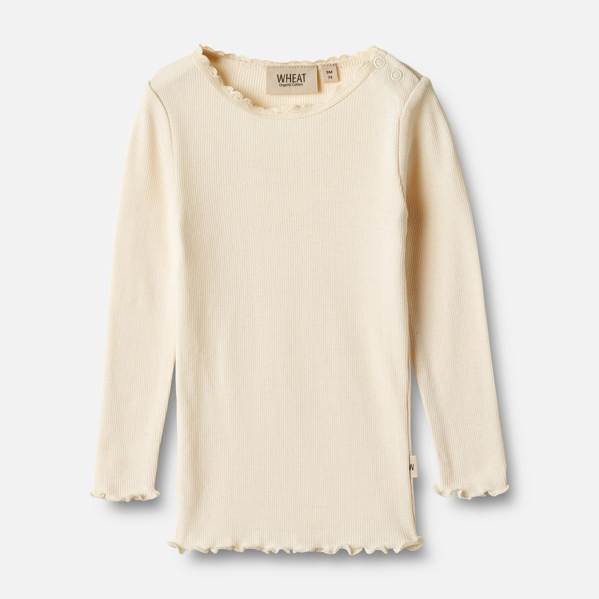 Rib T-Shirt L/S Reese - cream