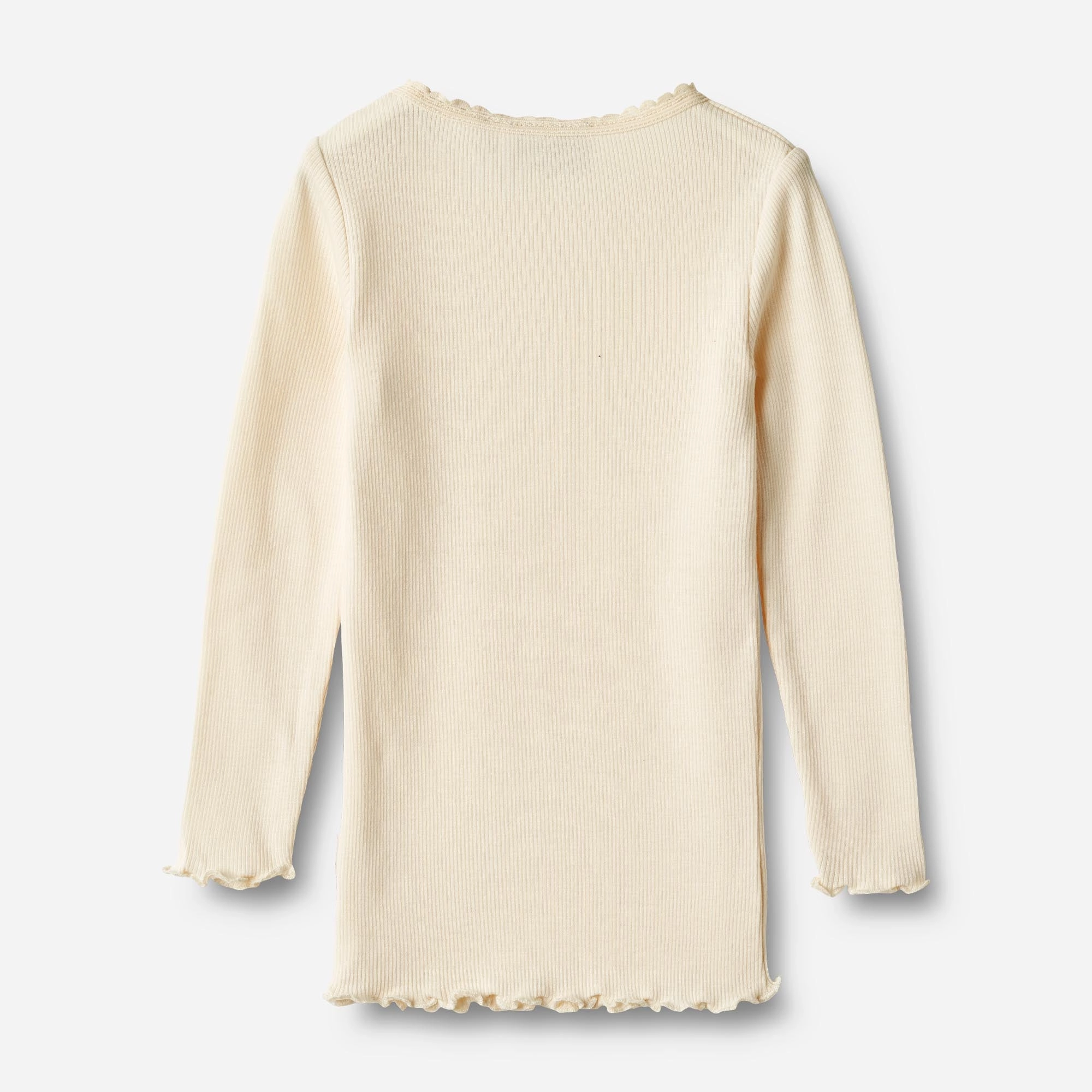 Rib T-Shirt L/S Reese - cream
