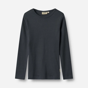Rib T-Shirt L/S Stig - navy