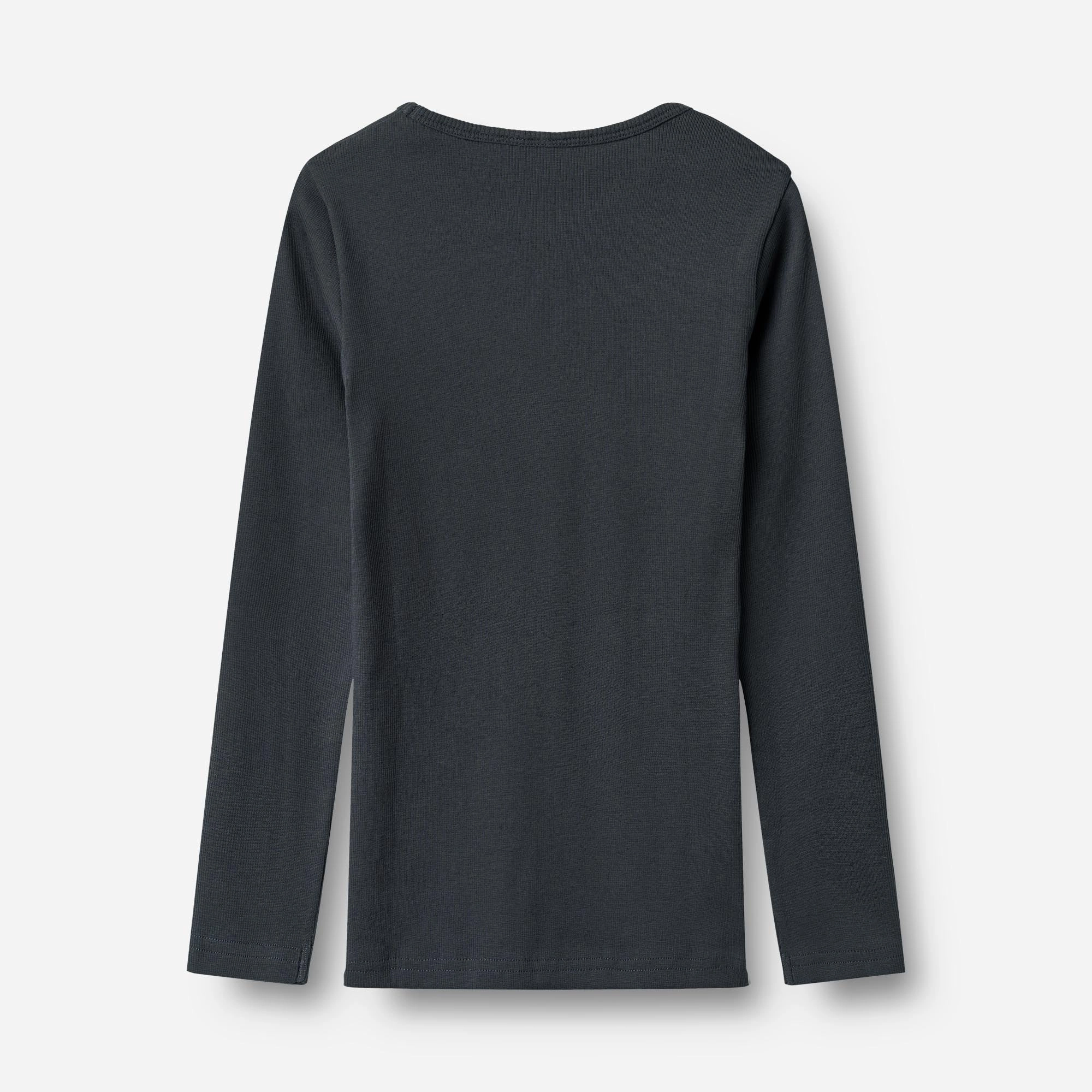 Rib T-Shirt L/S Stig - navy