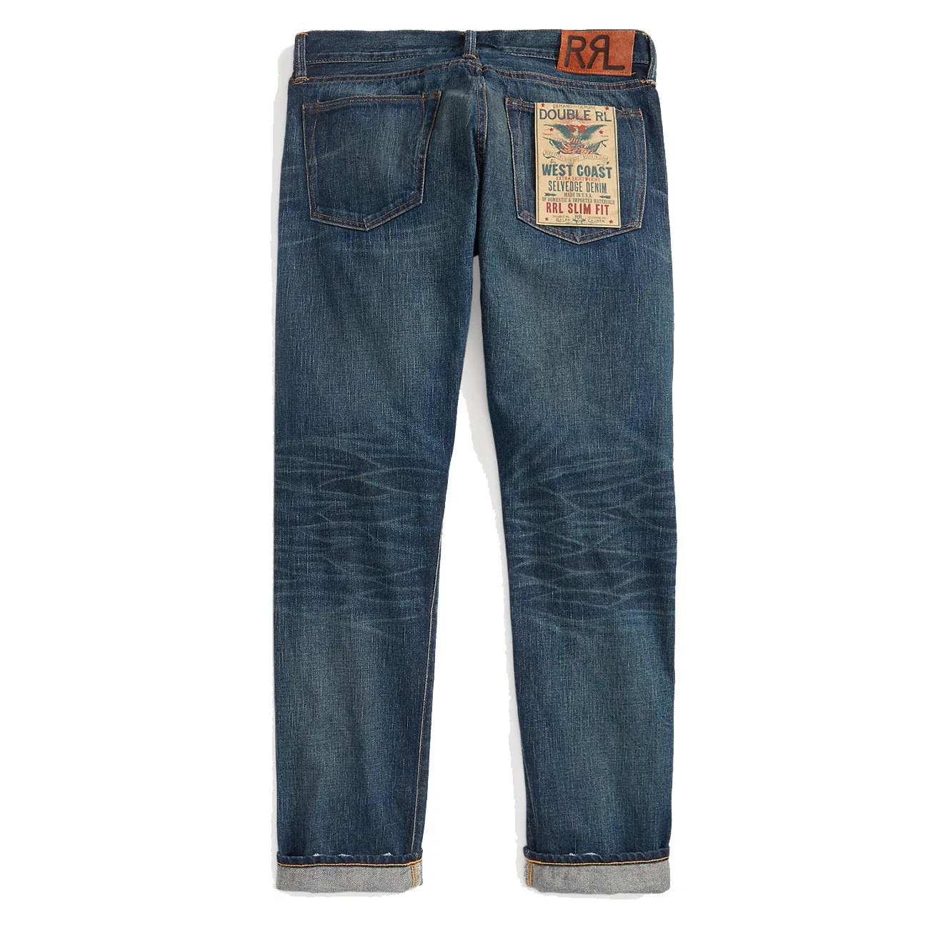 RRL von Ralph Lauren Slim Fit Ridgecrest Selvedge Jeans Ridgecrest Wash