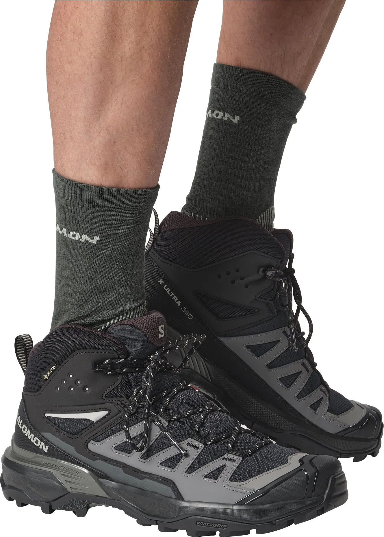 Schuhe Salomon Salomon X Ultra 360 Mid GORE-TEX Herren Wanderstiefel - Schwarz