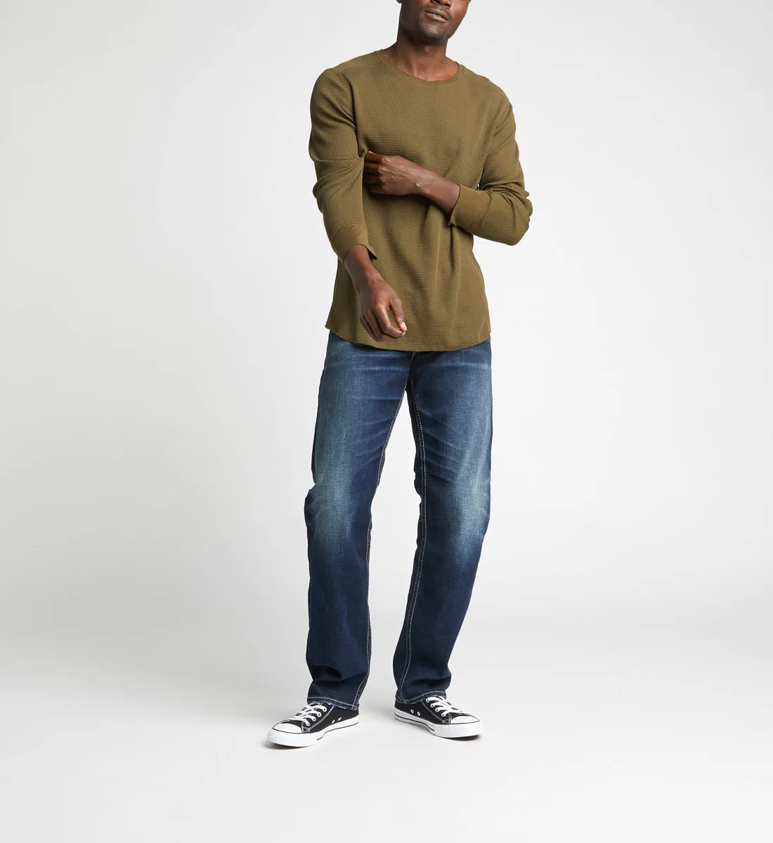 Silver Hunter Athletic Jeans mit verjüngtem Bein