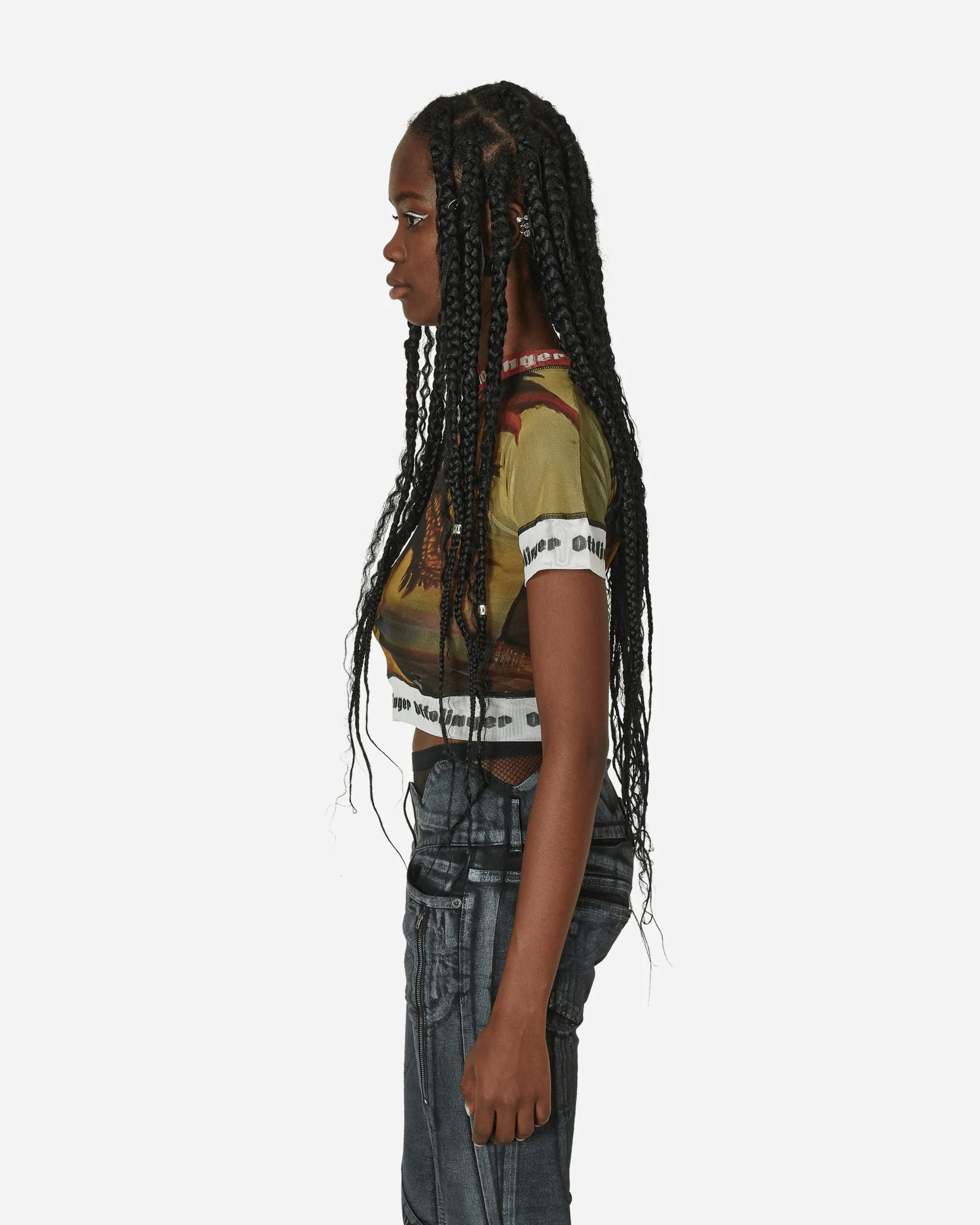 Slam Jam Mesh T-Shirt Senf