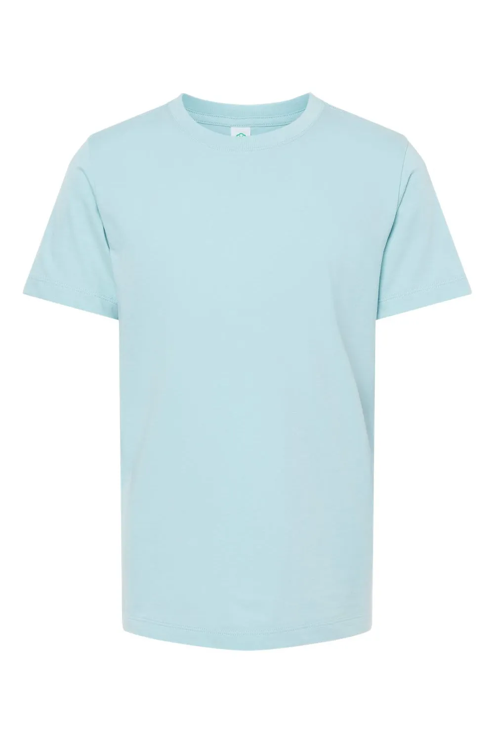 SoftShirts Jugend Bio-Kurzarm-T-Shirt mit Rundhalsausschnitt - Chambray Blau