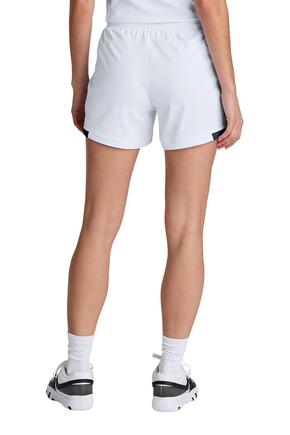 Sport-Tek Damen Club Feuchtigkeitstransportierende Shorts - Weiß/Schwarz