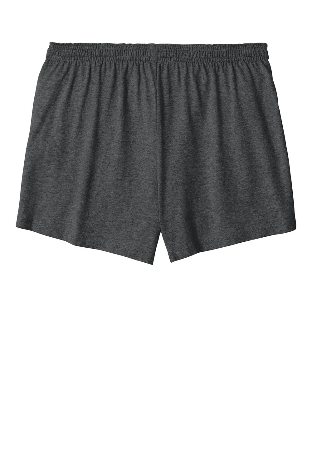 Sport-Tek Damen Jersey-Strick Squad Shorts - Meliertes Dunkelgrau