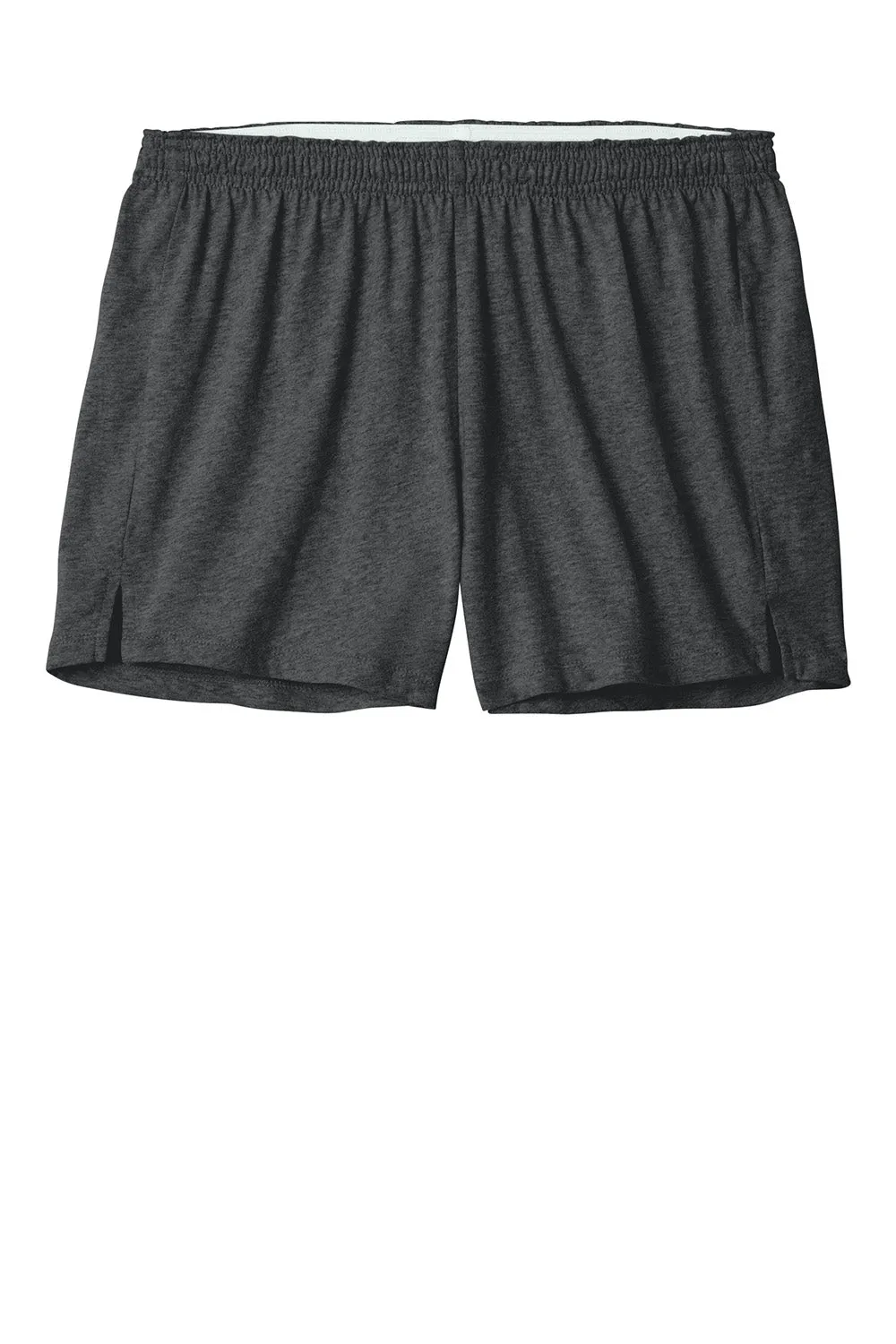 Sport-Tek Damen Jersey-Strick Squad Shorts - Meliertes Dunkelgrau