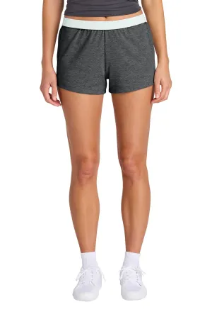Sport-Tek Damen Jersey-Strick Squad Shorts - Meliertes Dunkelgrau