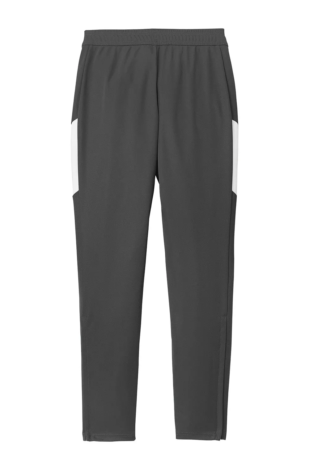 Sport-Tek Damen Reisehose mit Feuchtigkeitstransport und Taschen - Eisengrau/Weiß