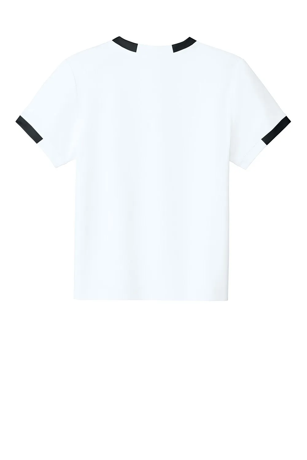 Sport-Tek Jugendclub Feuchtigkeitstransportierendes Kurzarm-Crewneck-T-Shirt - Weiß/Schwarz