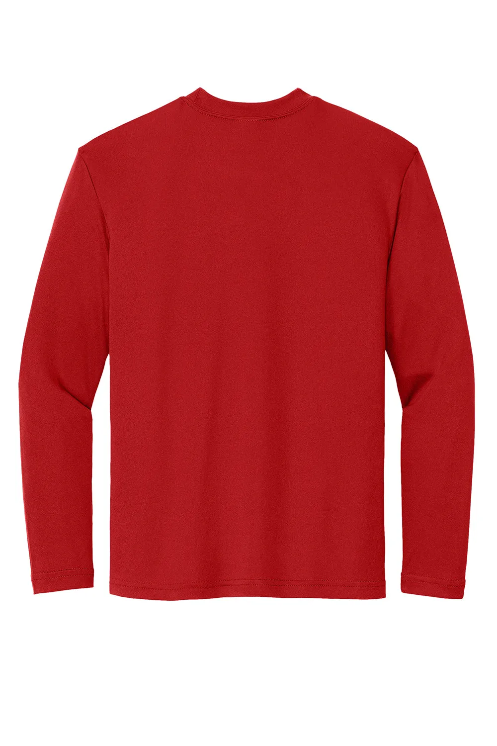Sport-Tek Jugend Competitor Feuchtigkeitstransportierendes Langarm-Crewneck T-Shirt - Tiefrot