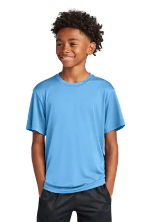 Sport-Tek Jugend Competitor Feuchtigkeitstransportierendes Kurzarm-Crewneck T-Shirt - Carolina Blau
