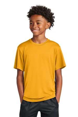Sport-Tek Jugend Competitor Feuchtigkeitstransportierendes Kurzarm-Crewneck T-Shirt - Gold