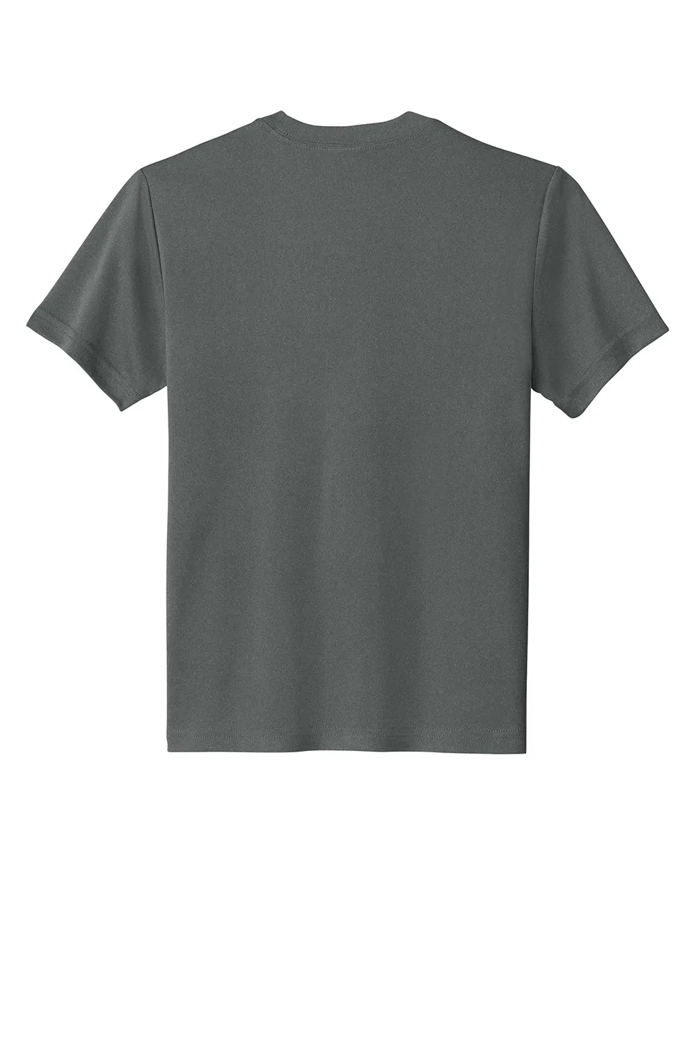 Sport-Tek Jugend Competitor Feuchtigkeitstransportierendes Kurzarm-Crewneck T-Shirt - Heather Eisengrau