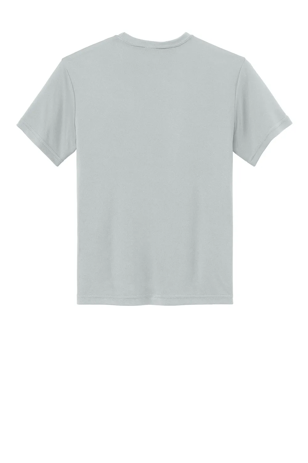 Sport-Tek Jugend Competitor Feuchtigkeitstransportierendes Kurzarm-Crewneck T-Shirt - Silbergrau