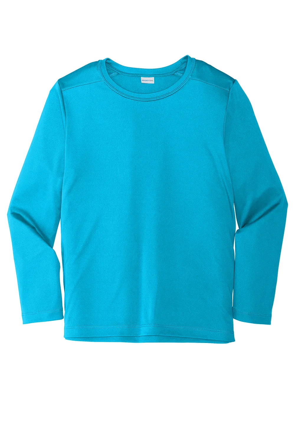 Sport-Tek Jugend Feuchtigkeitstransportierendes Langarm-Crewneck T-Shirt - Saphirblau