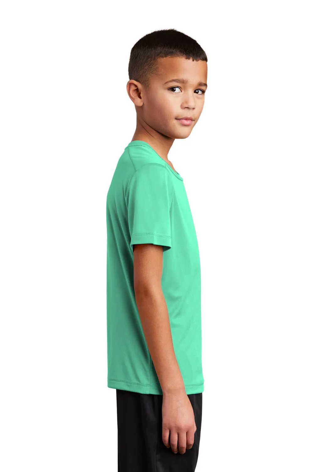 Sport-Tek Jugend Feuchtigkeitstransportierendes Kurzarm-Crewneck T-Shirt - Helles Seegrün