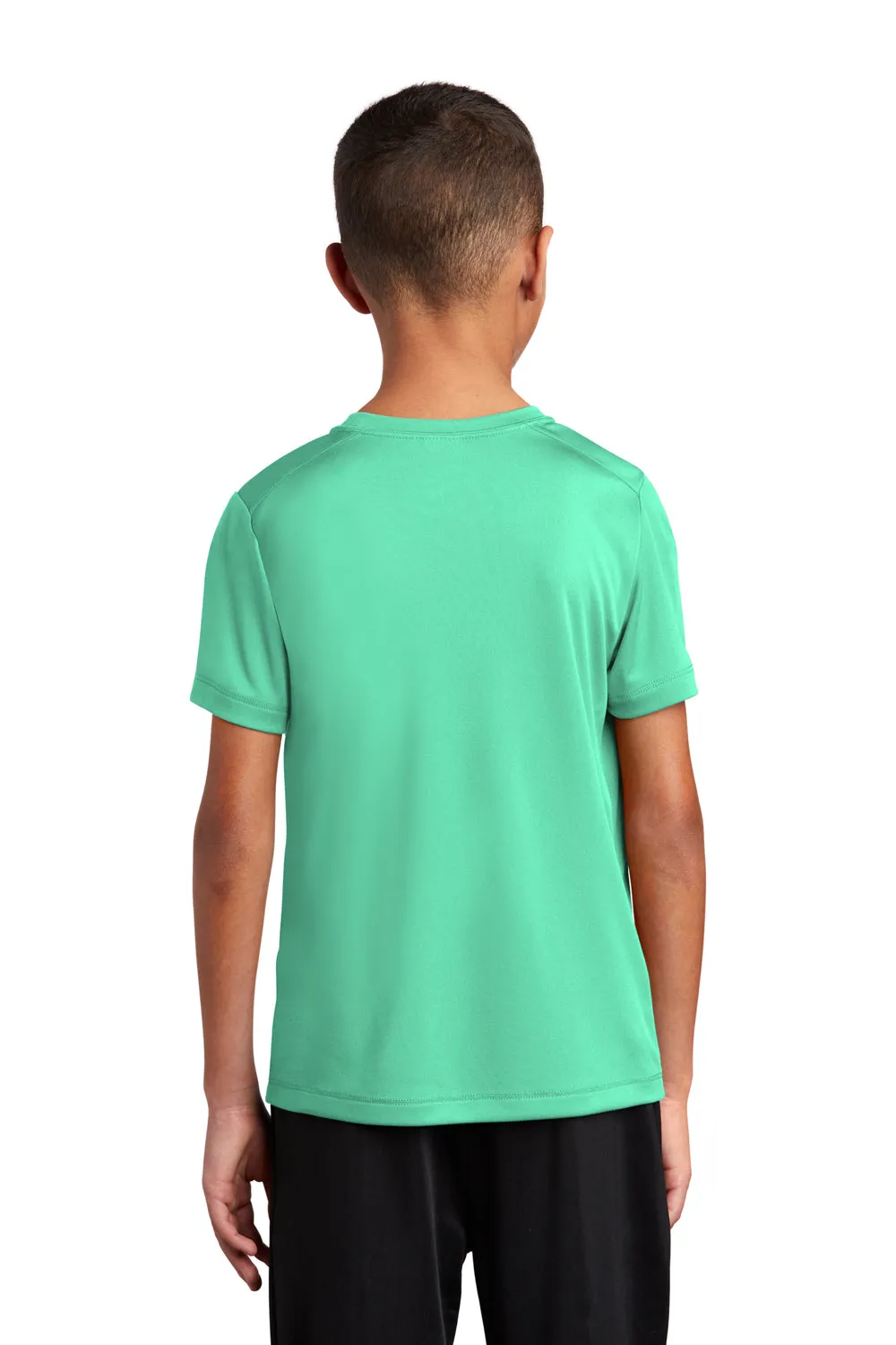 Sport-Tek Jugend Feuchtigkeitstransportierendes Kurzarm-Crewneck T-Shirt - Helles Seegrün