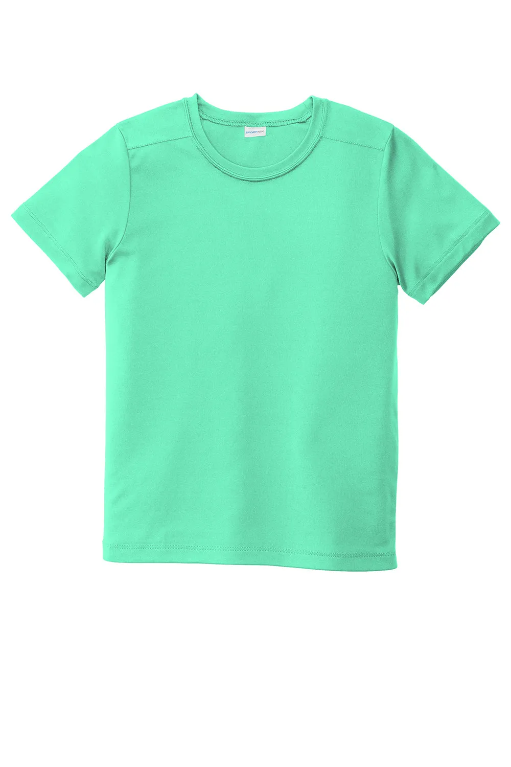 Sport-Tek Jugend Feuchtigkeitstransportierendes Kurzarm-Crewneck T-Shirt - Helles Seegrün