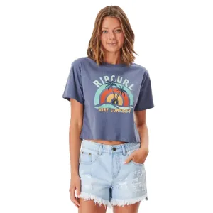 Sunny Paradise Crop Kurzarm-Shirt