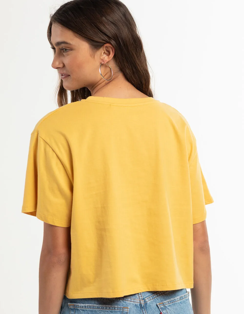 Sunny Paradise Crop Kurzarm-Shirt