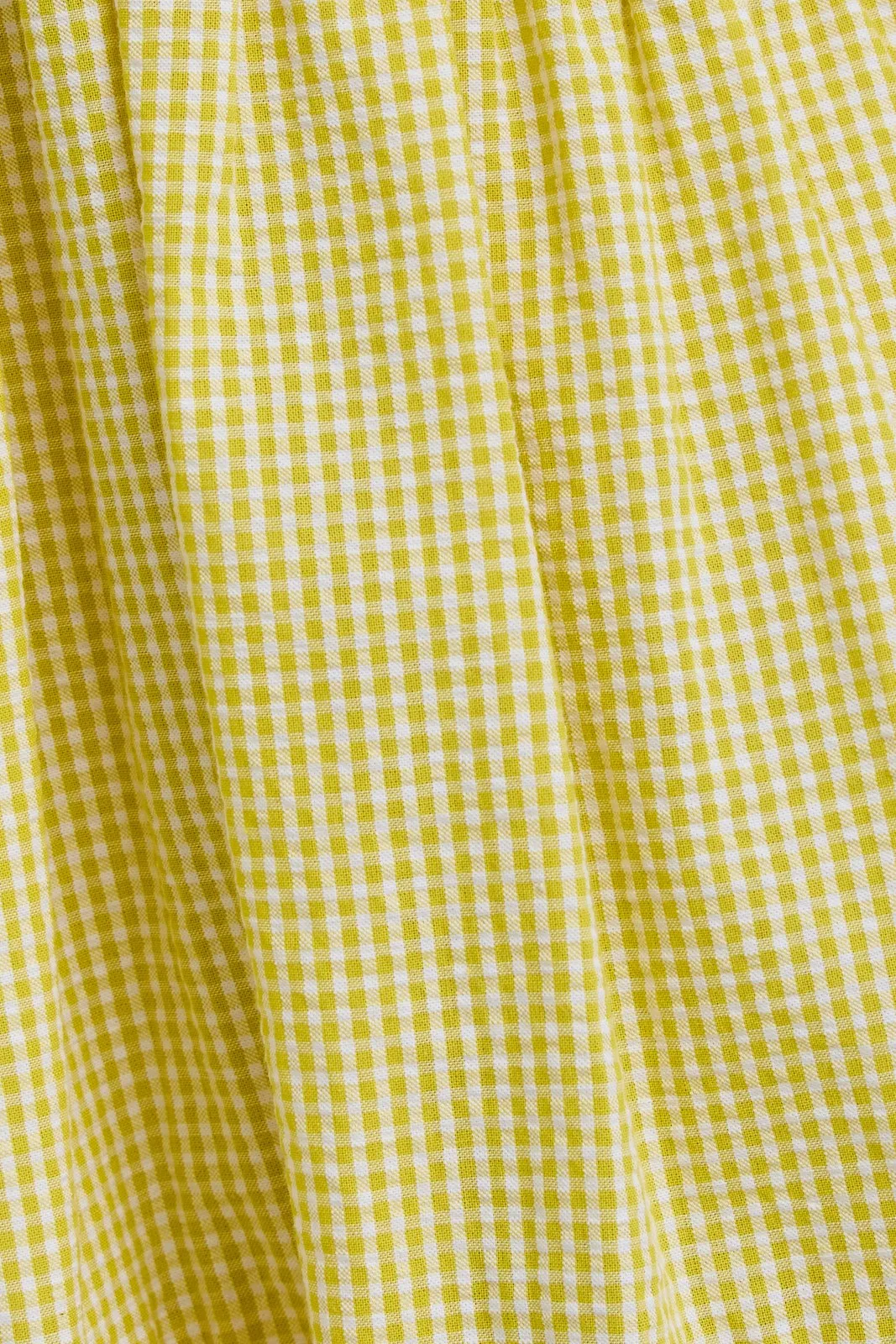 Sonnenstrahl-Glanz Gingham Minikleid