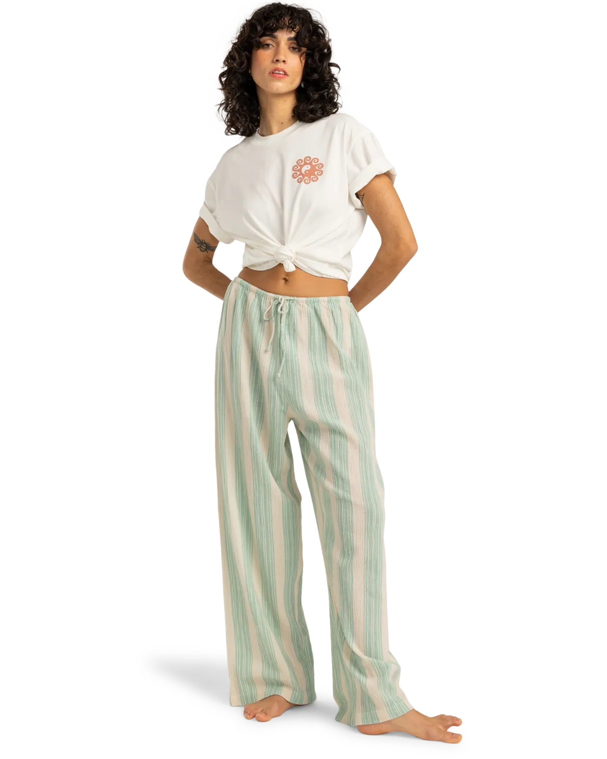 Sunshine Living T-Shirt in Salzkristall
