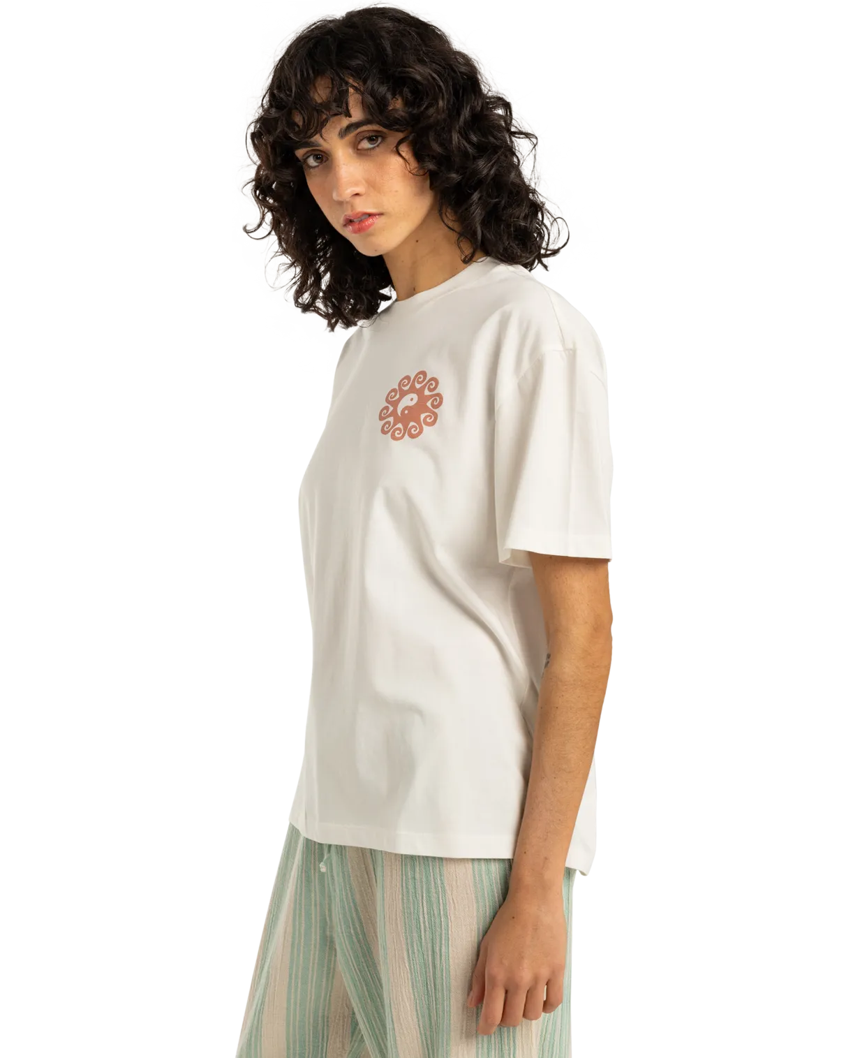 Sunshine Living T-Shirt in Salzkristall