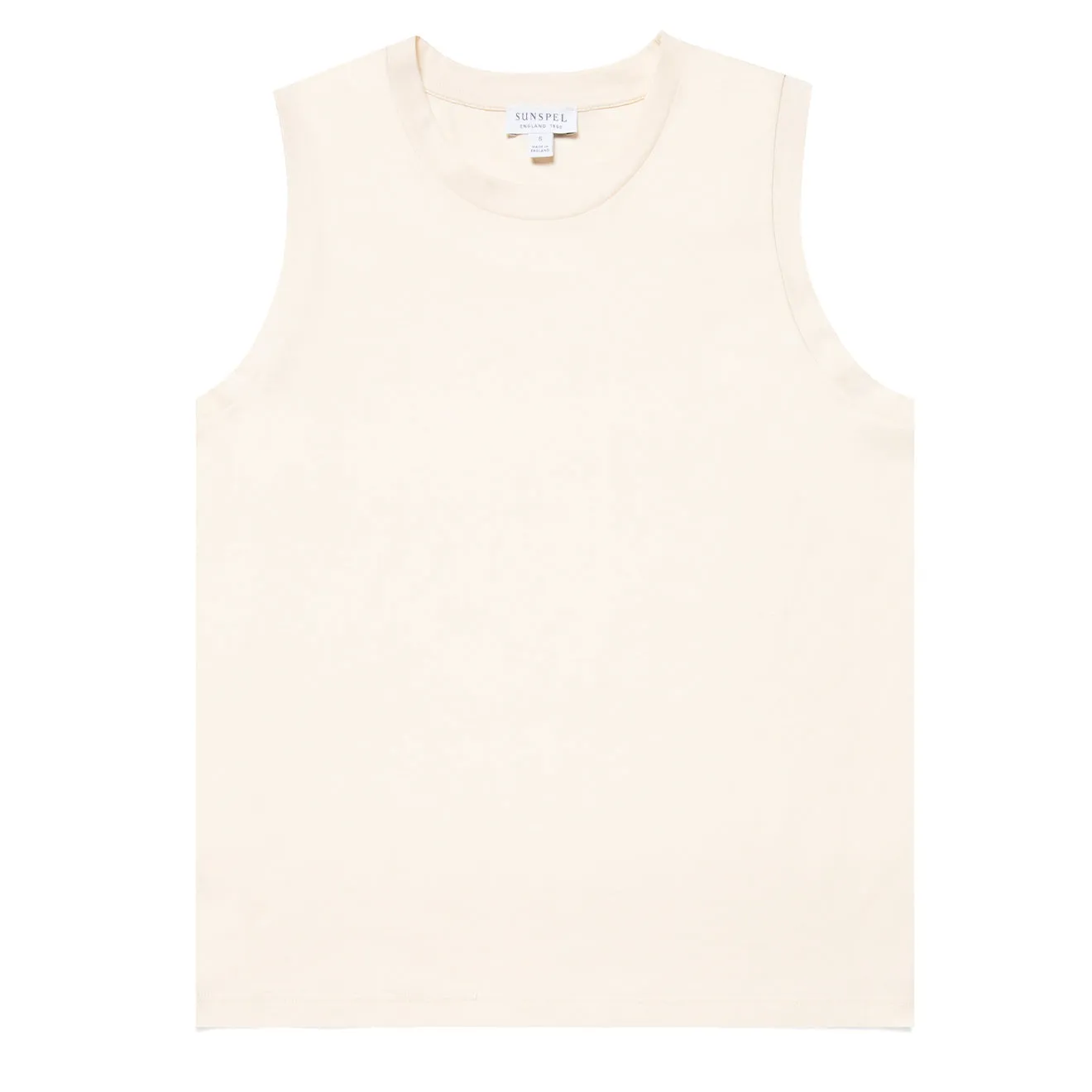 Sunspel Damen Tank T-Shirt Ungefärbt