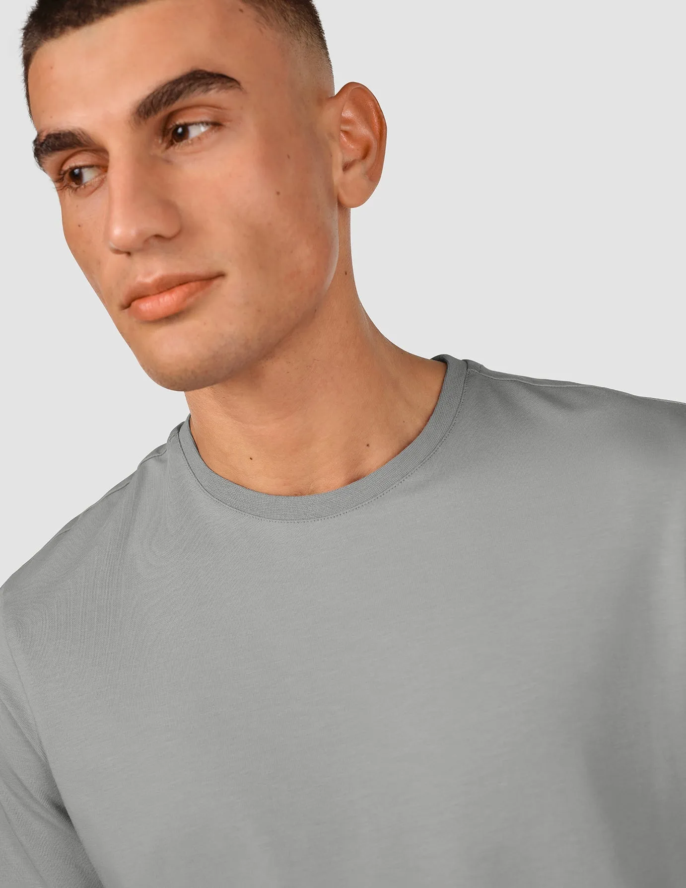 Supima T-Shirt Steingrau