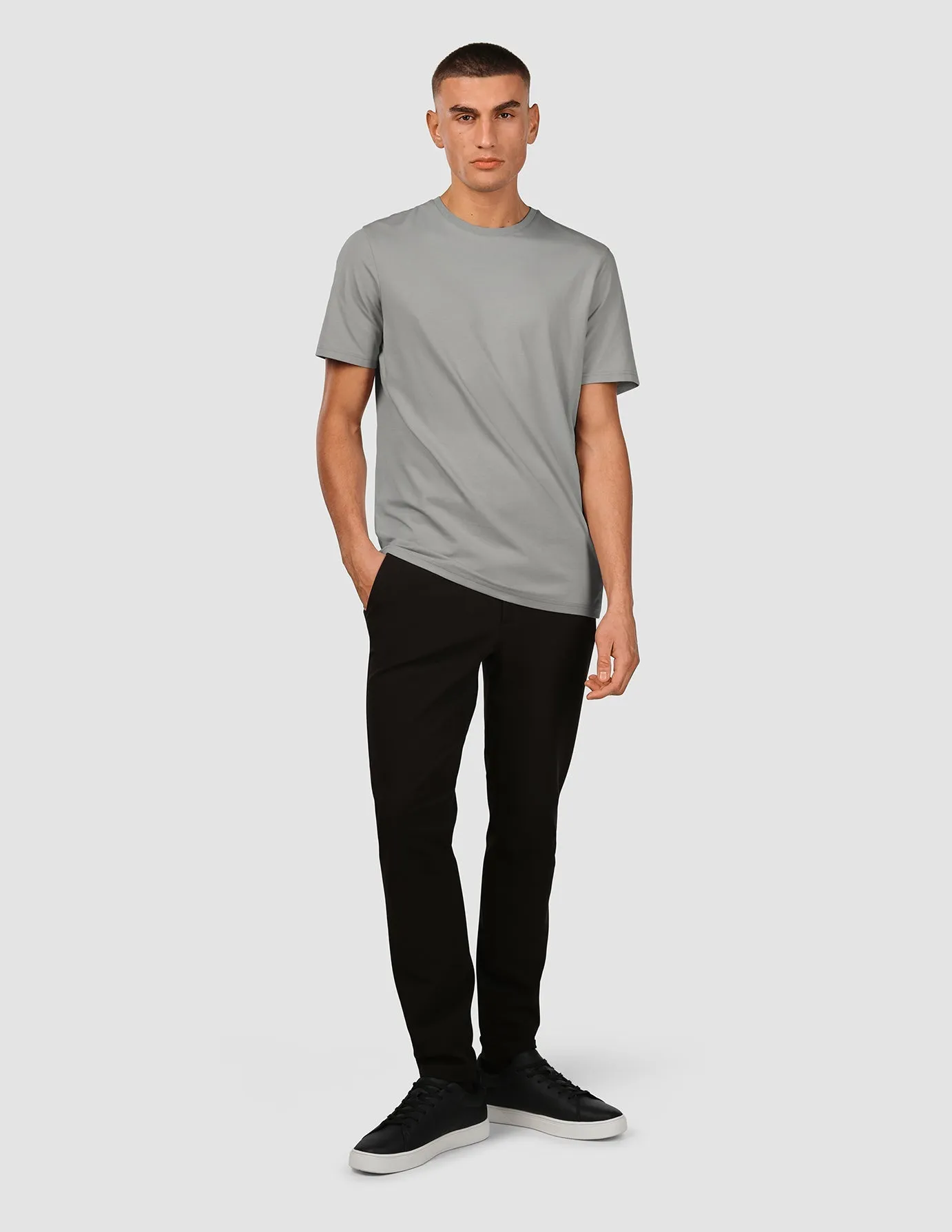 Supima T-Shirt Steingrau