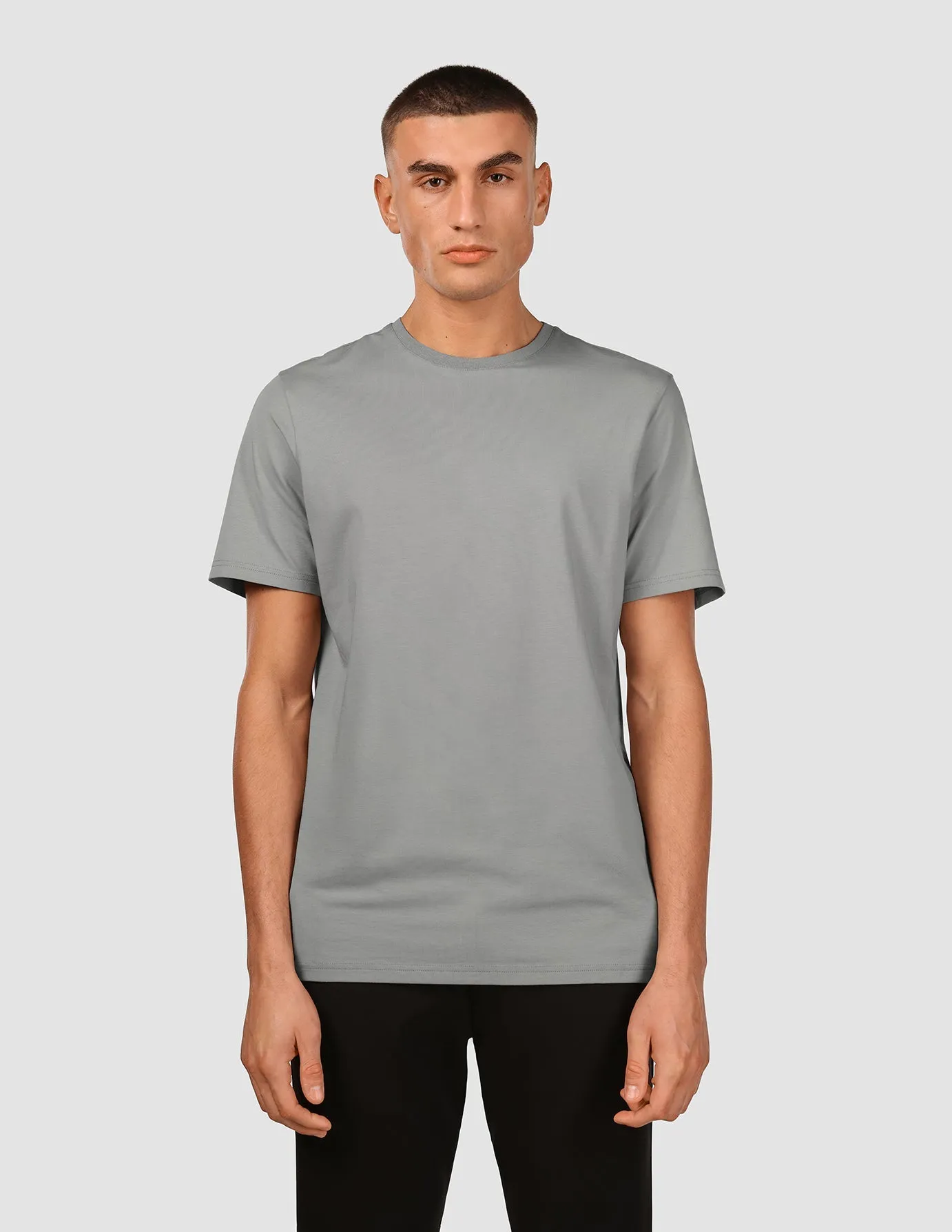 Supima T-Shirt Steingrau