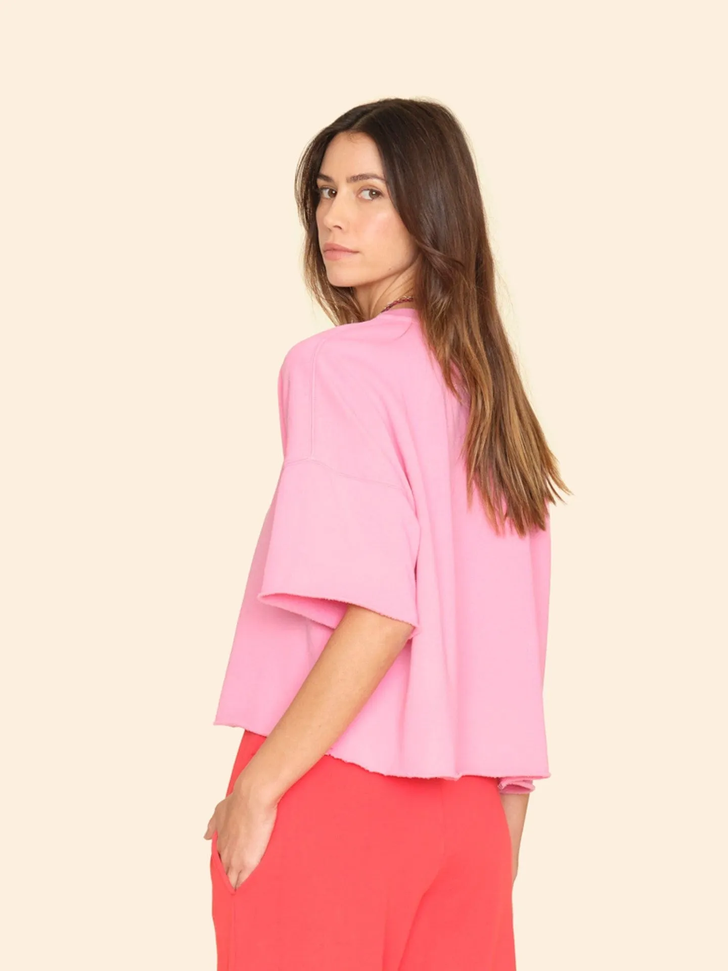 Sweatshirt X6wfh001 Romeo Sweatshirt Rosa-Tulpe