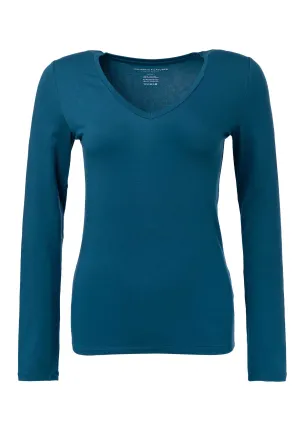 T-Shirt M001-fts010 Pfauenblau